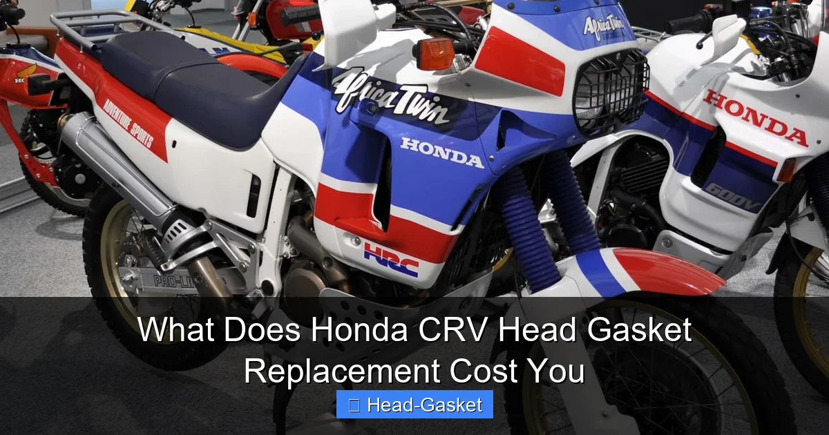 What Does Honda CRV Head Gasket Replacement Cost You