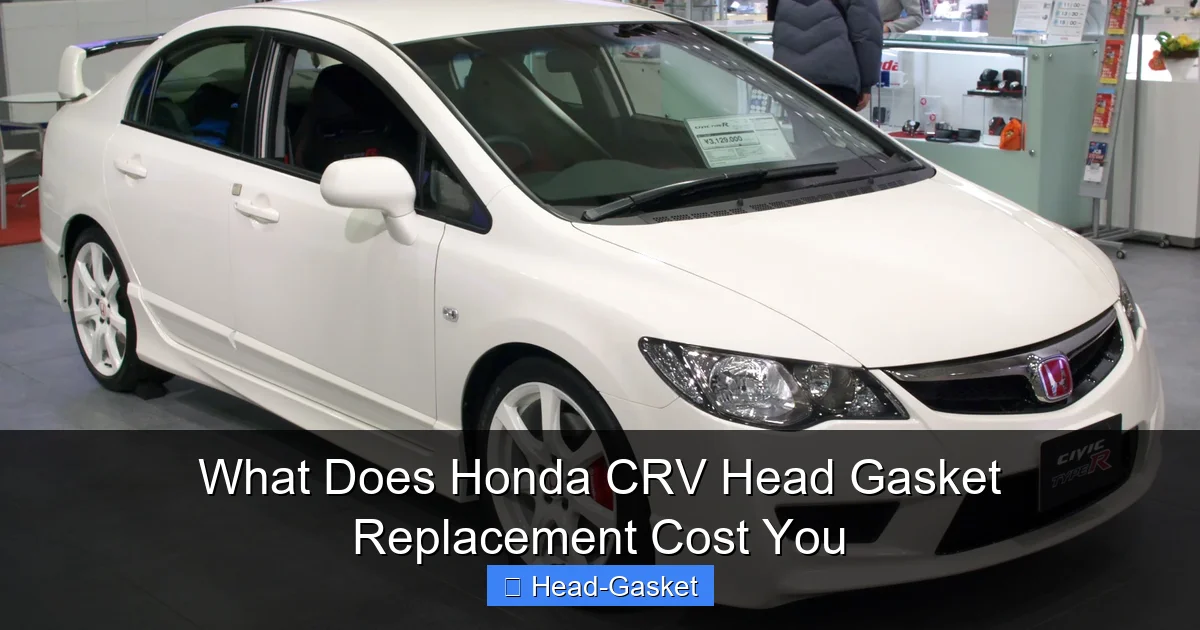 What Does Honda CRV Head Gasket Replacement Cost You