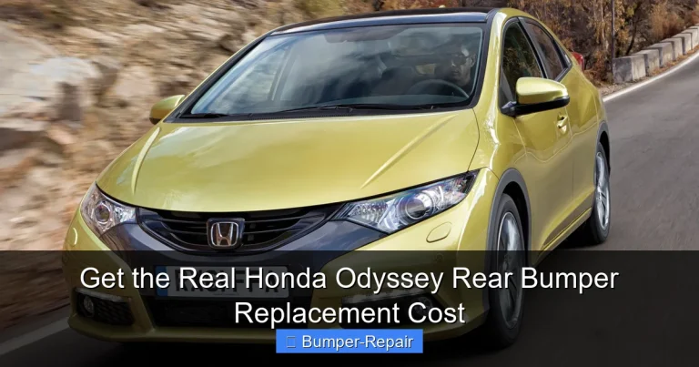 Get the Real Honda Odyssey Rear Bumper Replacement Cost