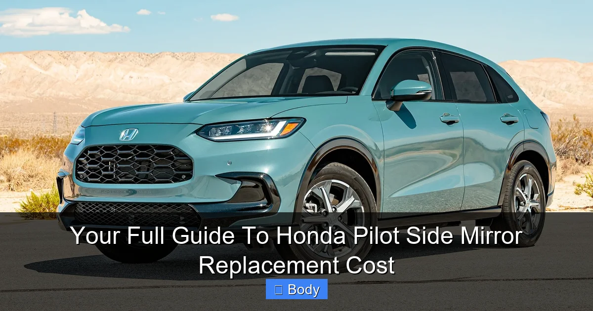 Your Full Guide To Honda Pilot Side Mirror Replacement Cost