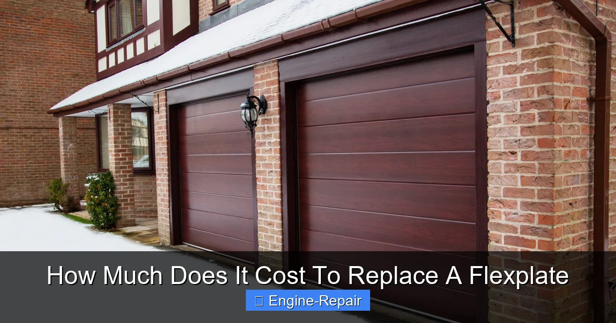 How Much Does It Cost To Replace A Flexplate