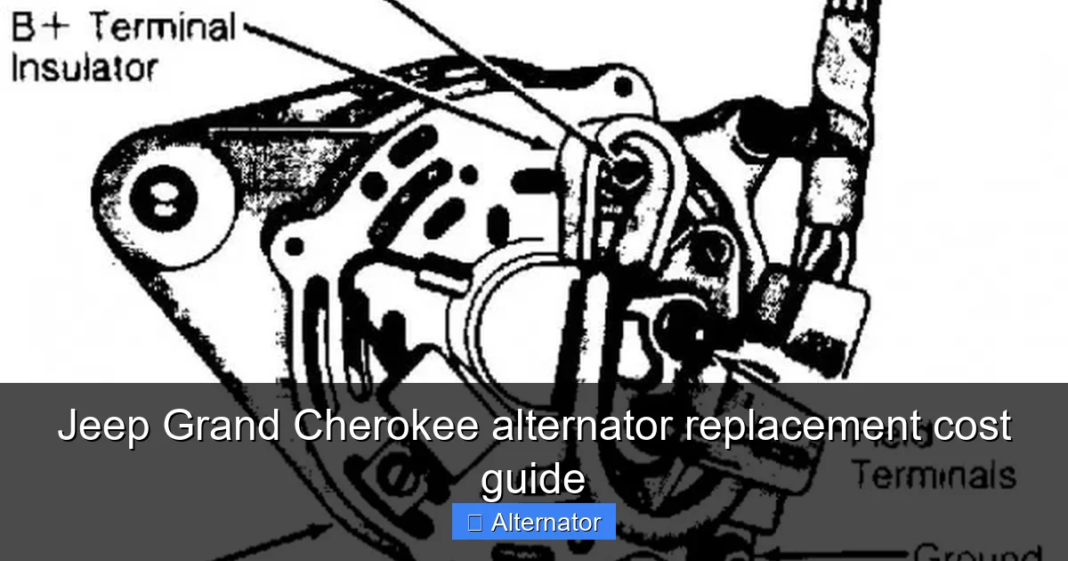 Jeep Grand Cherokee alternator replacement cost guide