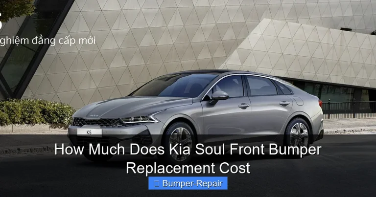 How Much Does Kia Soul Front Bumper Replacement Cost