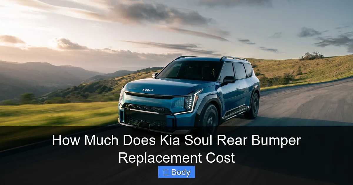How Much Does Kia Soul Rear Bumper Replacement Cost