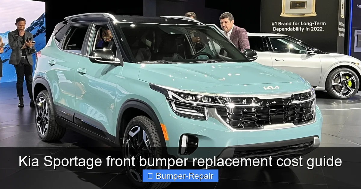 Kia Sportage front bumper replacement cost guide