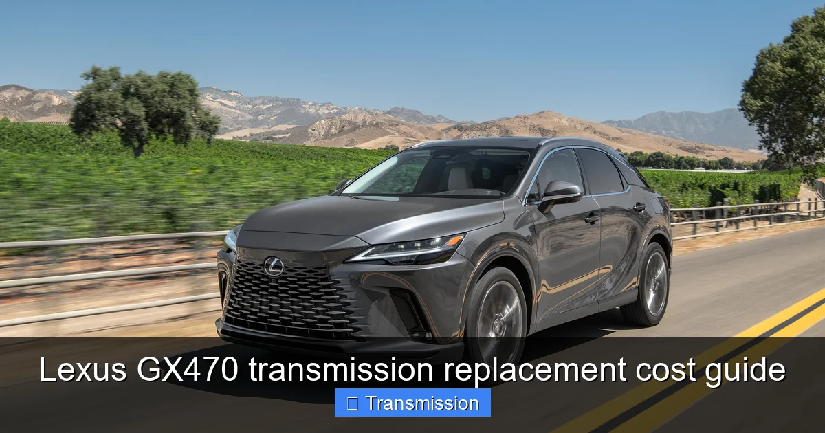 Lexus GX470 transmission replacement cost guide