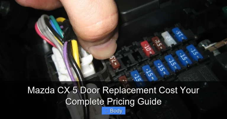 Mazda CX 5 Door Replacement Cost Your Complete Pricing Guide