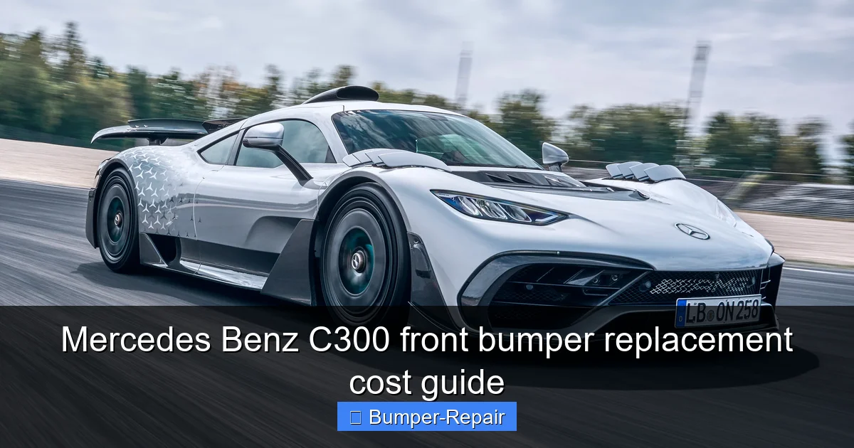 Mercedes Benz C300 front bumper replacement cost guide
