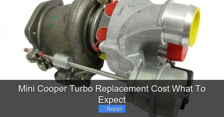 Mini Cooper Turbo Replacement Cost What To Expect
