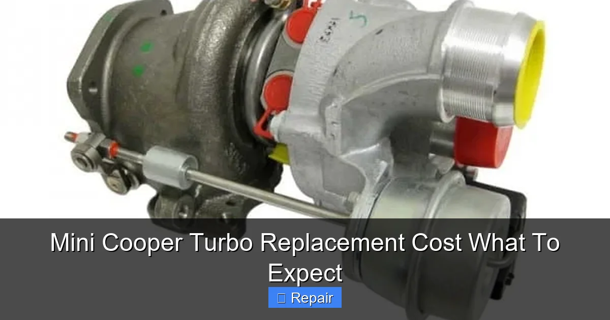 Mini Cooper Turbo Replacement Cost What To Expect