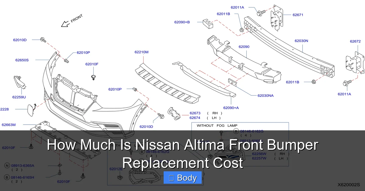 How Much Is Nissan Altima Front Bumper Replacement Cost