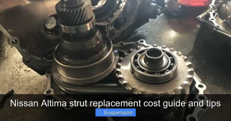 Nissan Altima strut replacement cost guide and tips