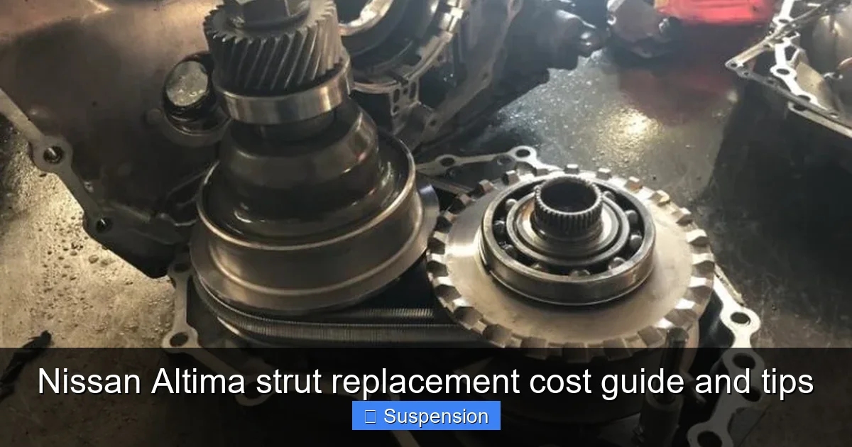 Nissan Altima strut replacement cost guide and tips