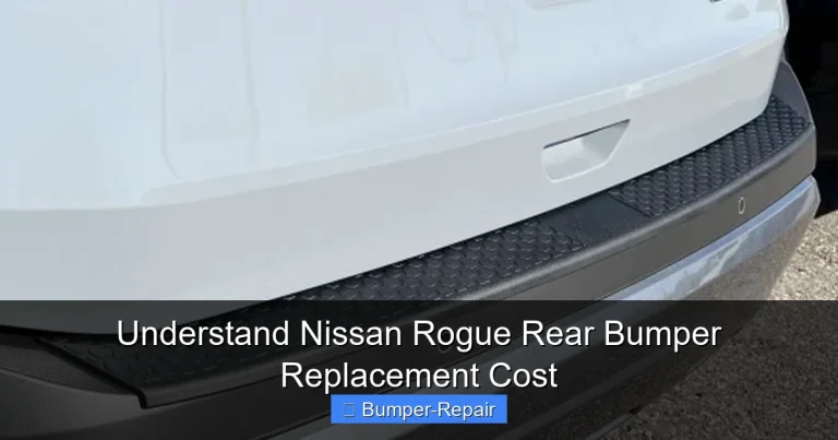 Understand Nissan Rogue Rear Bumper Replacement Cost