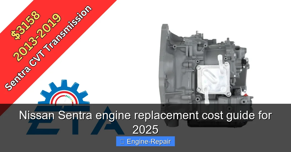 Nissan Sentra engine replacement cost guide for 2025
