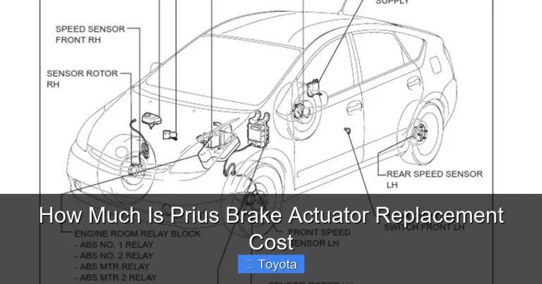 How Much Is Prius Brake Actuator Replacement Cost
