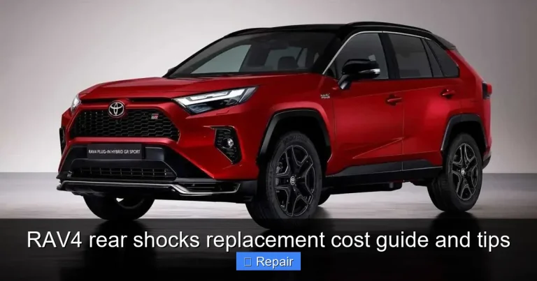 RAV4 rear shocks replacement cost guide and tips
