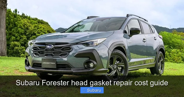 Subaru Forester head gasket repair cost guide