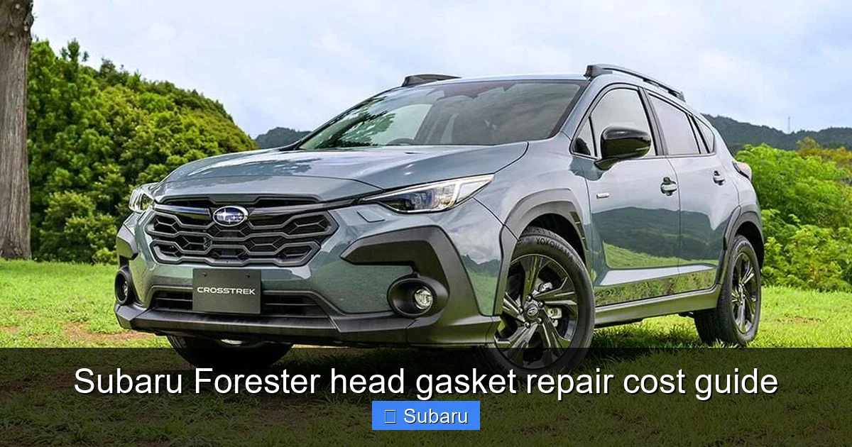 Subaru Forester head gasket repair cost guide