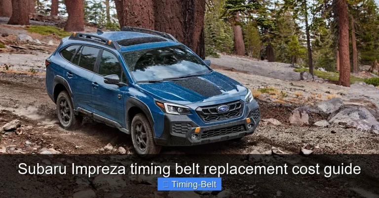 Subaru Impreza timing belt replacement cost guide