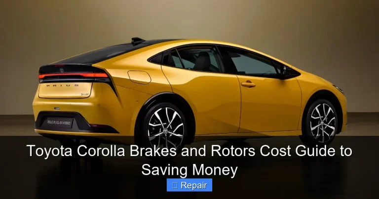 Toyota Corolla Brakes and Rotors Cost Guide to Saving Money