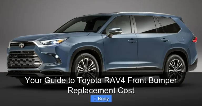 Your Guide to Toyota RAV4 Front Bumper Replacement Cost
