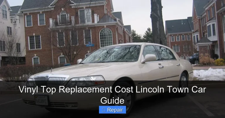 Vinyl Top Replacement Cost Lincoln Town Car Guide