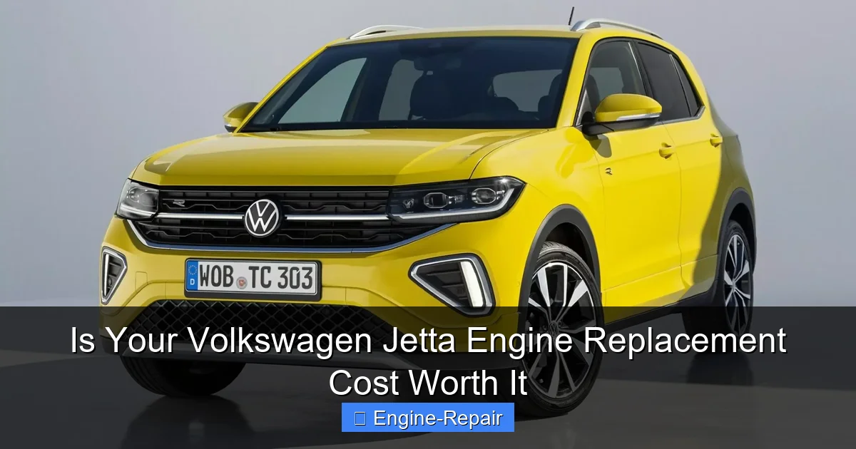 Is Your Volkswagen Jetta Engine Replacement Cost Worth It